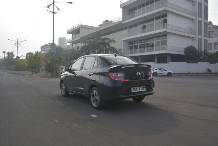 Hyundai Aura Rear View