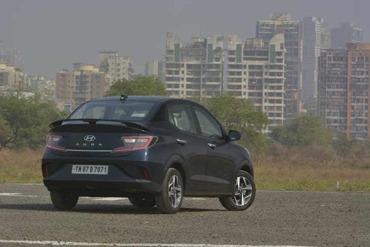 Hyundai Aura Rear View
