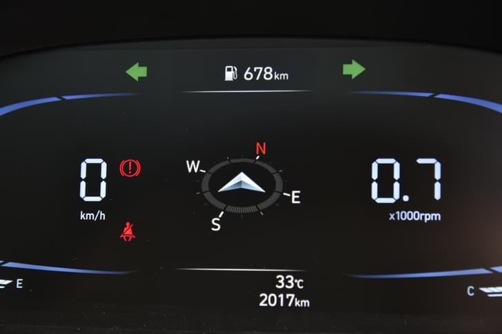 Hyundai Exter Dashboard