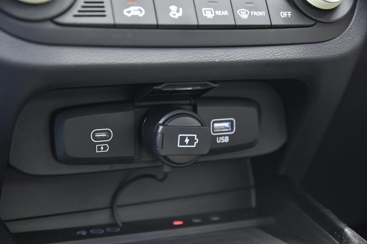 Hyundai Exter Charging Ports