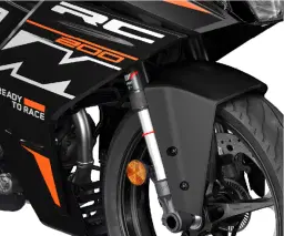 Ktm Rc 200 Color Black, Orange, White