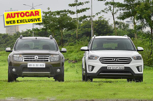 Hyundai Creta vs Renault Duster comparison