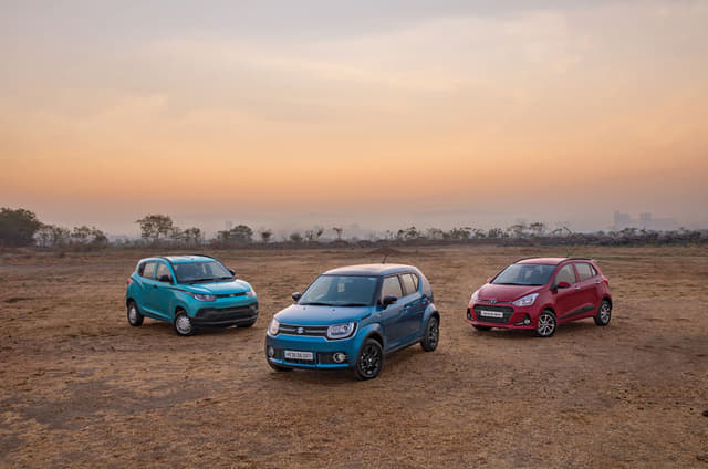 Maruti Ignis vs Grand i10 vs KUV 100 diesel comparison