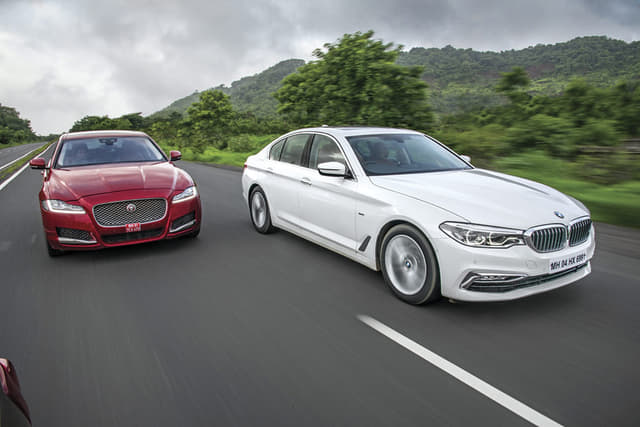 2017 BMW 520d vs Mercedes E220d vs Volvo S90 vs Jaguar XF