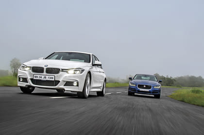 2017 BMW 330i vs Jaguar XE 25t comparison - Image 1