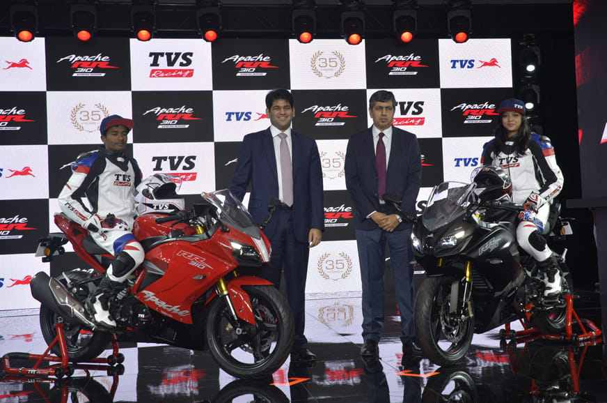 2018 TVS Apache RR 310 launched at Rs 2.05 lakh