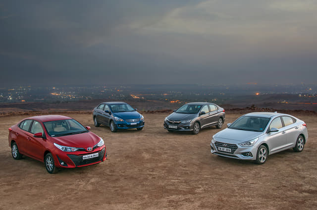 2018 Yaris vs Verna vs City vs Ciaz comparison