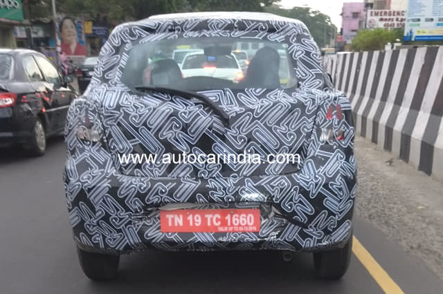Datsun Go facelift spied in India