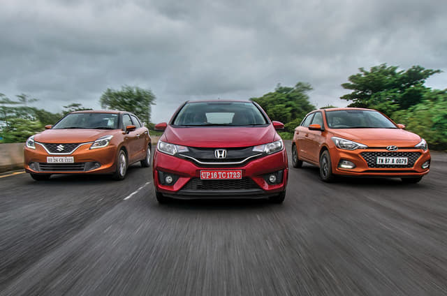 2018 Jazz vs i20 vs Baleno automatic comparison