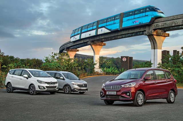 Maruti Suzuki Ertiga vs Mahindra Marazzo vs Renault Lodgy comparison