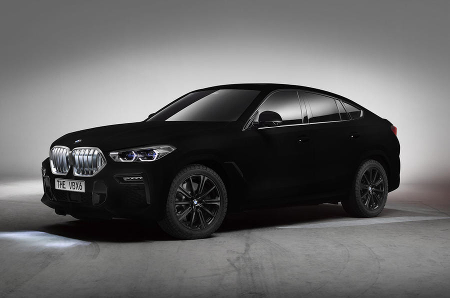BMW X6 finished in light-absorbing paint to arrive at the 2019 ...