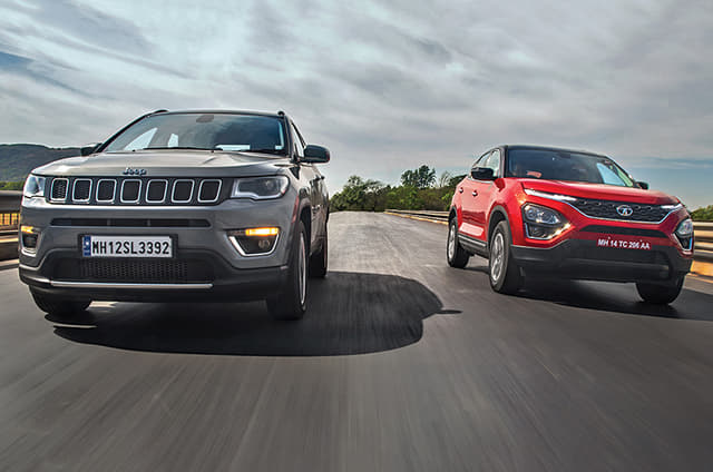Tata Harrier vs Jeep Compass automatic comparison