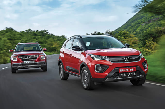 2020 Tata Nexon vs Hyundai Venue turbo-petrol comparison