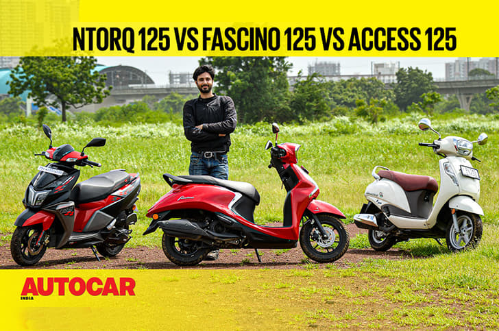Yamaha Fascino 125; TVS Ntorq 125 Race Edition; Suzuki Access 125 SE