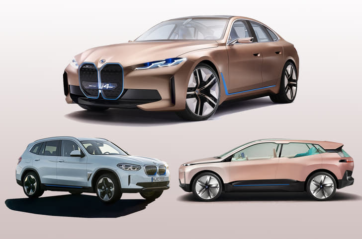 BMW i4, iX3 and iNext concept