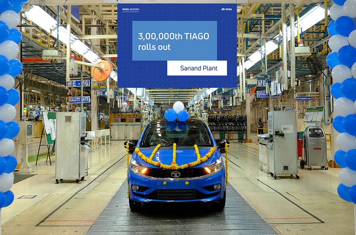Tata Tiago 3,00,000th unit production line