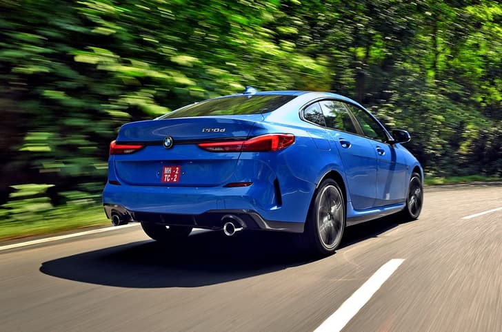 BMW 2 Series 220d Gran Coupe rear right driving BMW 2 Series 220d Gran Coupe rear right driving