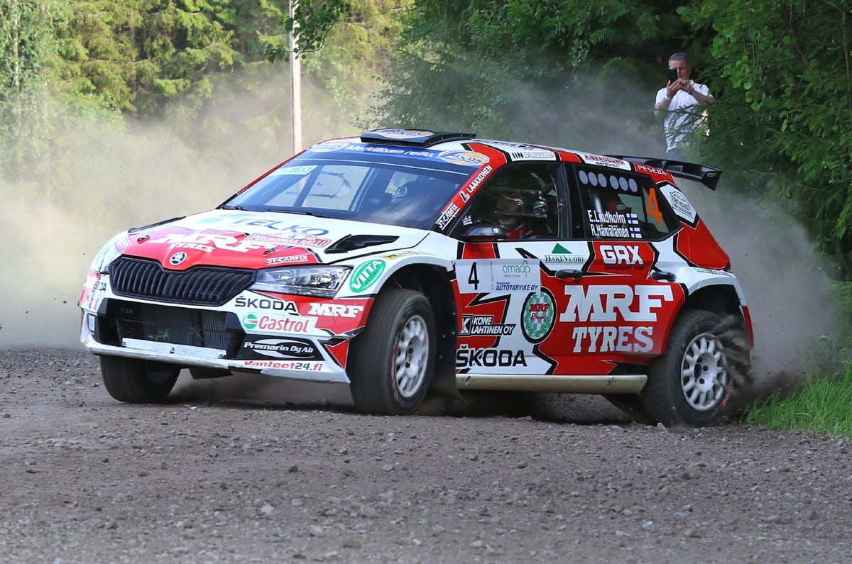 Finish Rally Car Racing MRF Tyres wins Pohjanmaa Ralli, Round 4 of Finnish Rally Championship ...