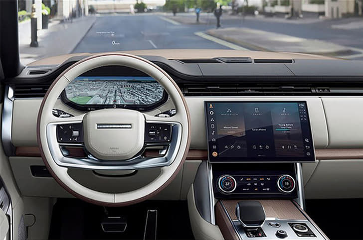 2022 Range Rover interior dashboard