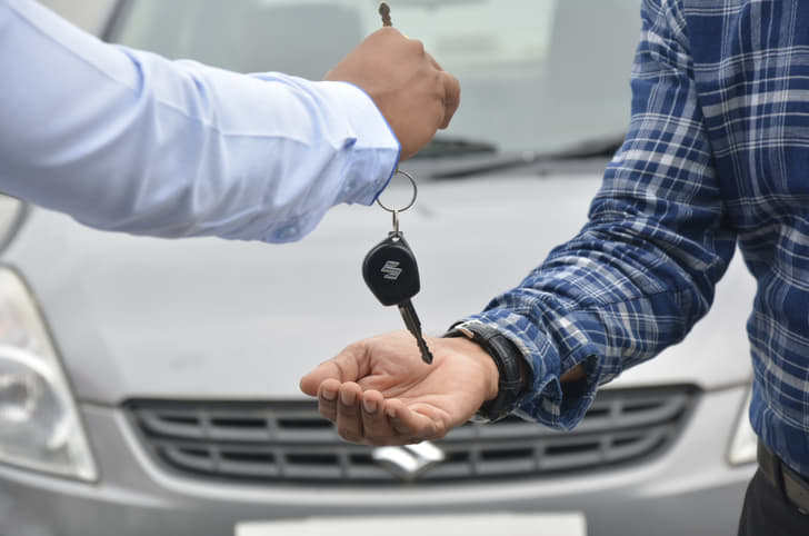 Car keys handover