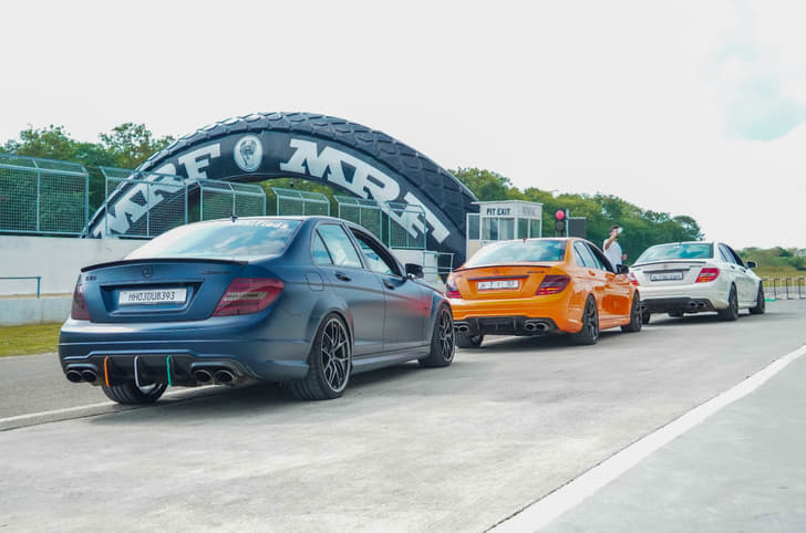 Mercedes-AMG C 63 on racetrack