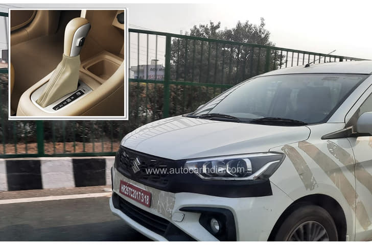 Maruti Suzuki Ertiga front quarter spy shot 