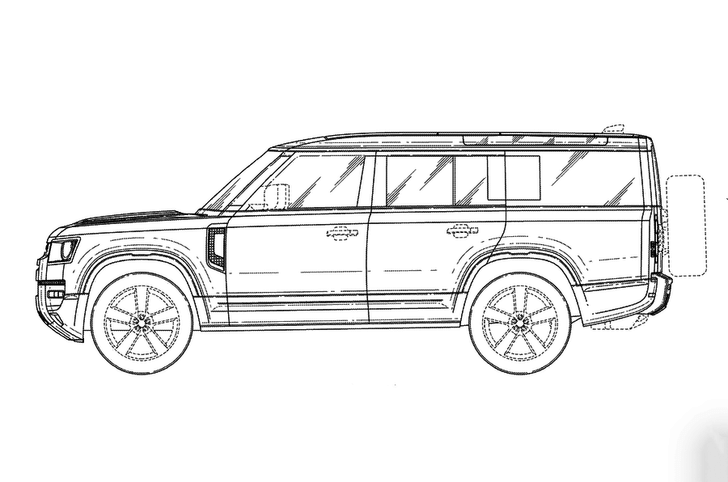 Land Rover Defender 130 side static
