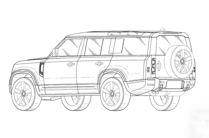 Land Rover Defender 130 rear static