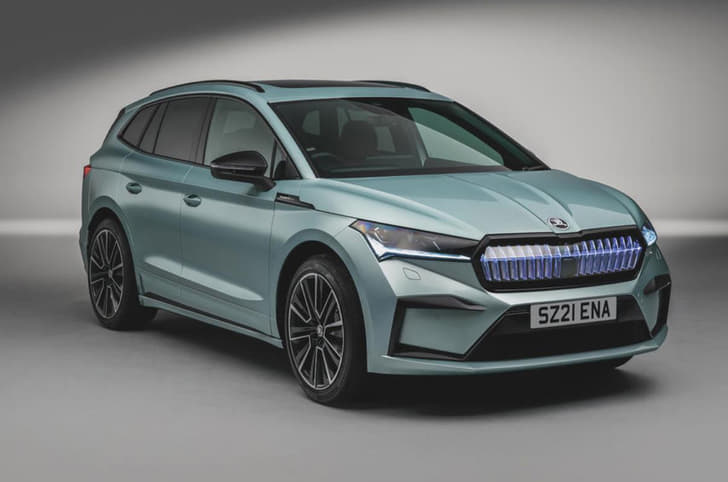 Skoda Enyaq iV front quarter