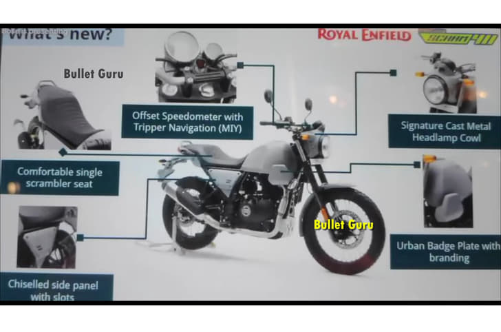 Royal Enfield Scram 411 leaked brochure