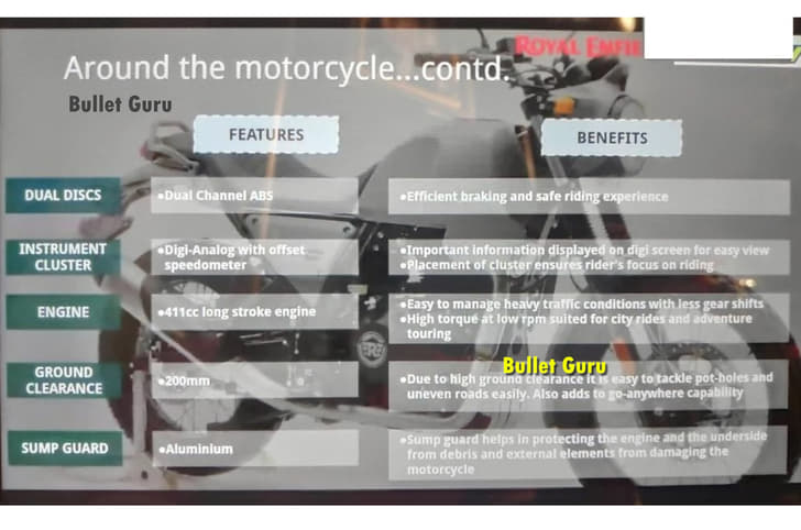 Royal Enfield Scram 411 leaked brochure