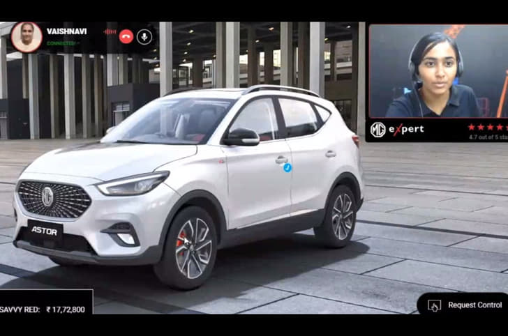 MG Astor configurator static image