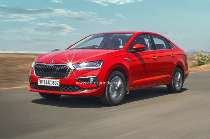 2022 Skoda Slavia 1.0-litre TSI turbo-petrol exterior front