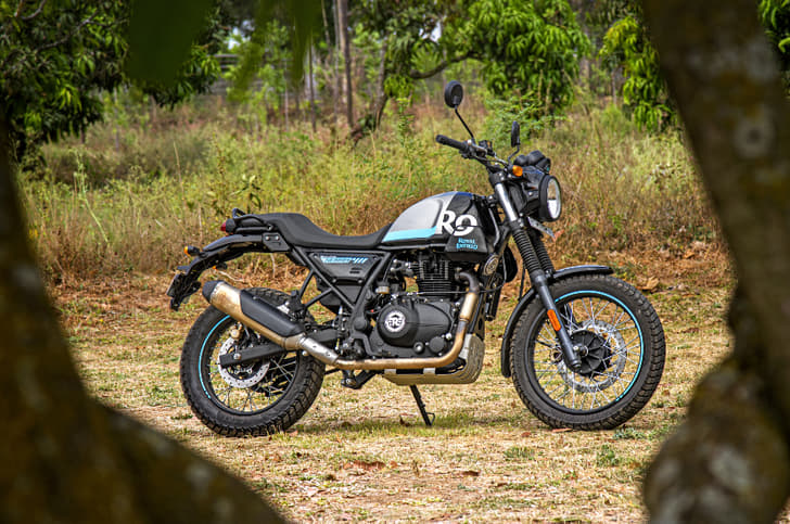 Royal Enfield Scram 411 side profile