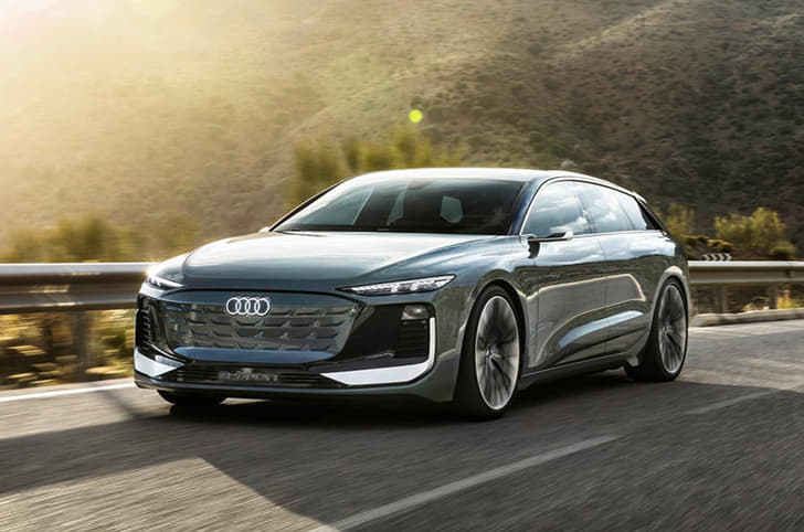 A6 Avant e-tron concept wagon front left.