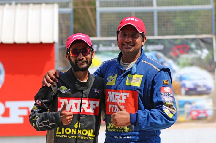 Aditya Thakur and Virender Kashyap 2021 INRC champions 