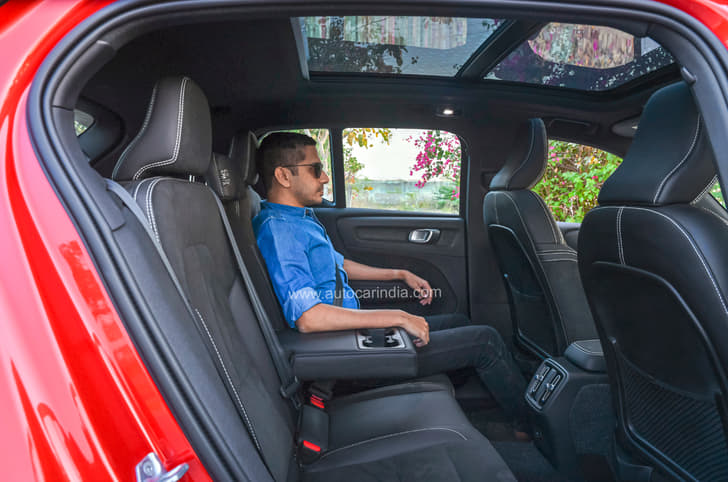 Volvo XC40 Recharge rear seats 