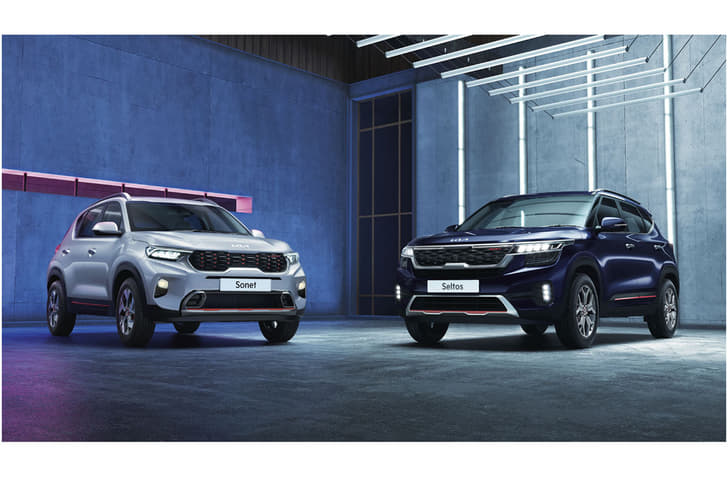 Kia Seltos and Sonet update front