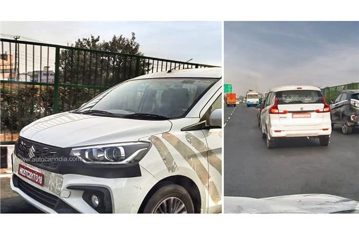 2022 Ertiga spy shot