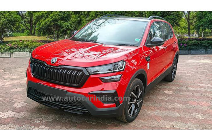 Skoda Kushaq Monte Carlo front quarter 