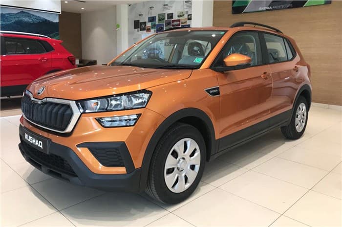 SKoda Kushaq Active variant showroom