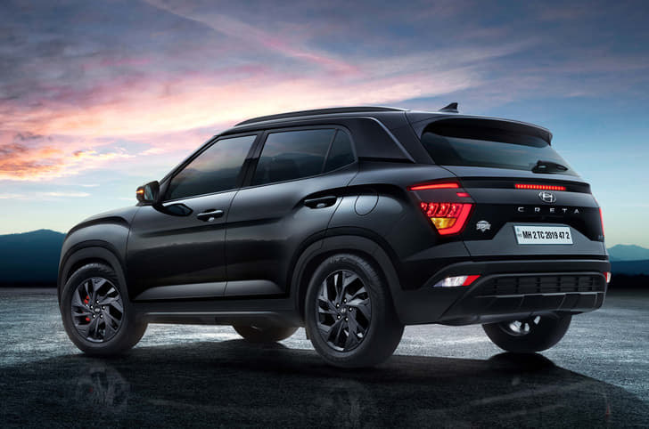 Hyundai Creta Knight Edition rear quarter