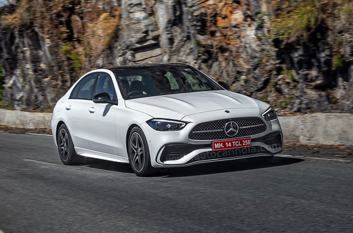 2022 Mercedes-Benz C-Class front track shot 