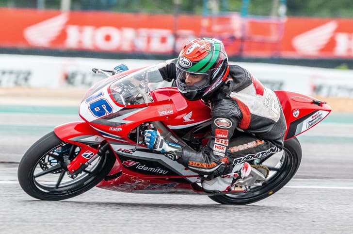 Honda Racing India rider Sarthak Chavan
