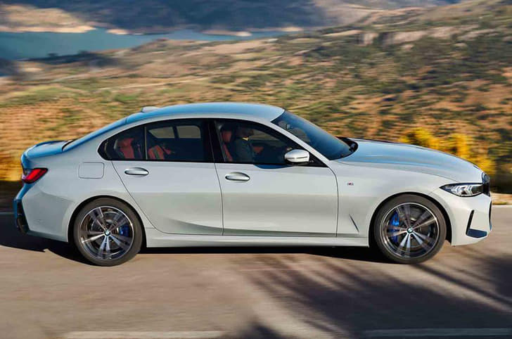 BMW 3 Series facelift side profile