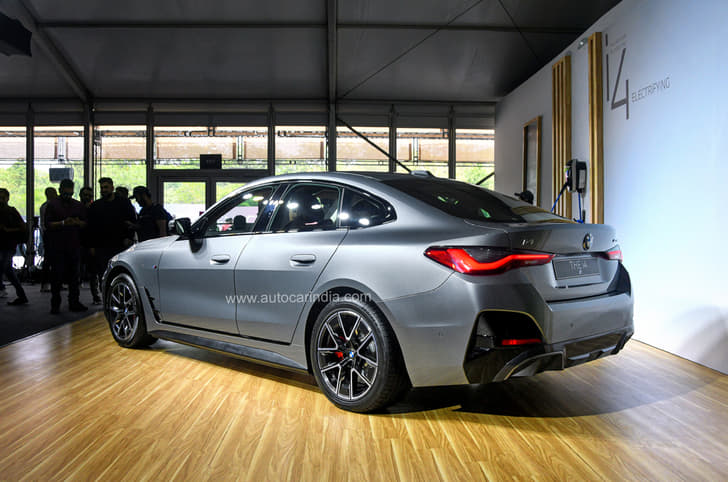 BMW i4 rear quarter