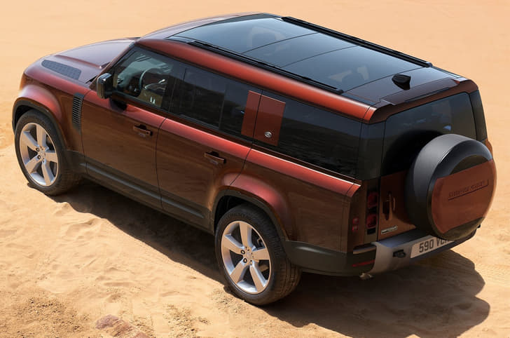 Land Rover Defender 130 rear quarter 