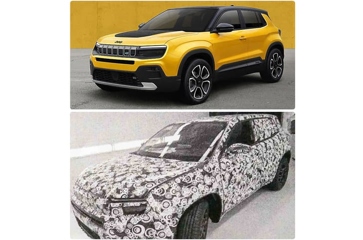 New Jeep midsize SUV spied