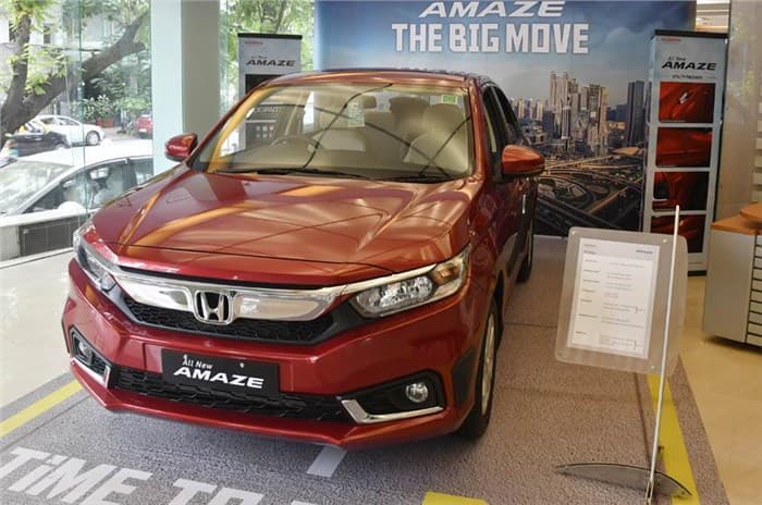 Honda Amaze front quarter