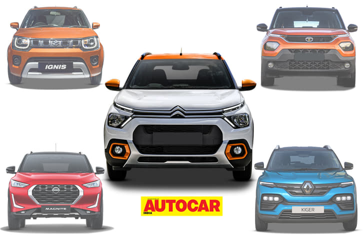 Citroen C3 vs rivals spec comparison